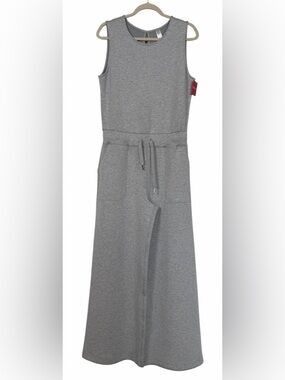 NWT Spanx Air Essentials Jumpsuit Sleeveless In Light Heather Grey Size Large